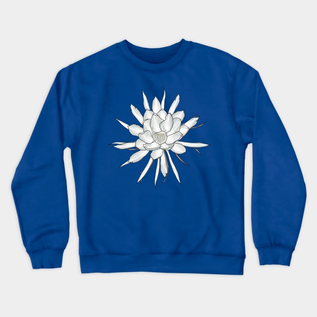 Night Blooming Cereus Crewneck Sweatshirt by SwS